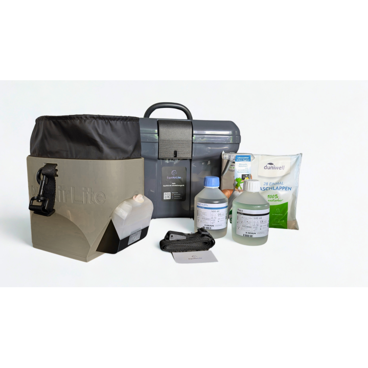 EquiAirLite Inhalator Set - Grau